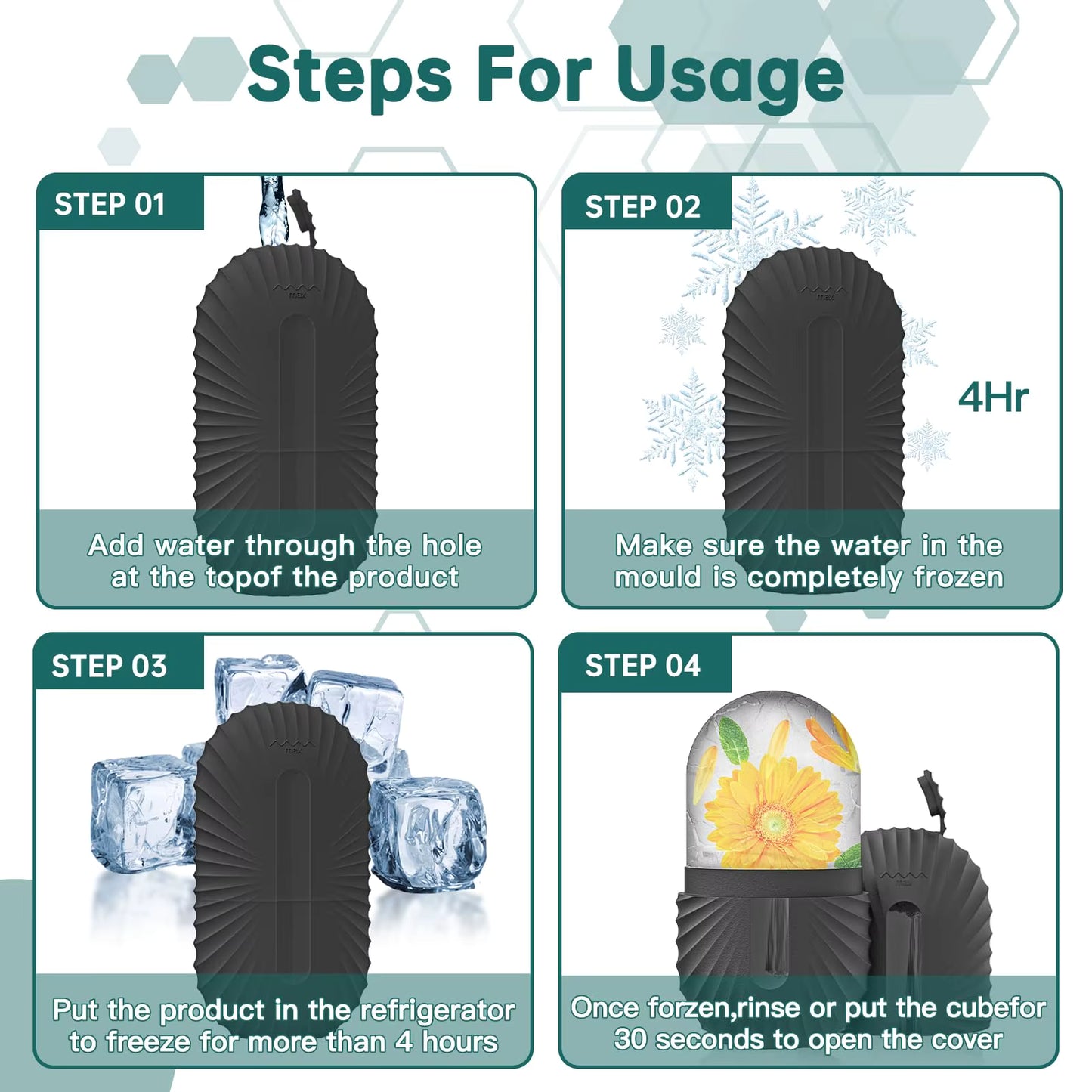 Glow & Ease Ice Roller & Gua Sha Set – Depuff, Sculpt & Glow Naturally