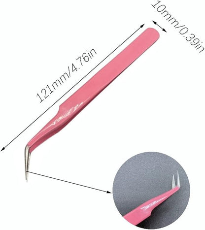 Professoinal Eyelash Tweezers Set