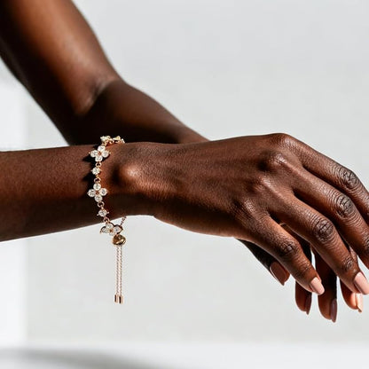 Miossanite Clover Bracelet