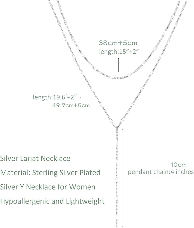 Silver Y-Design Necklace For Women