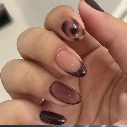 24PCS Short Press-On Nails