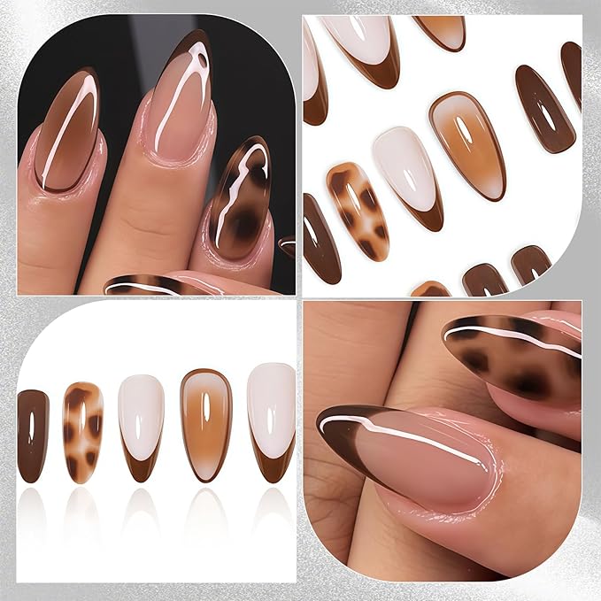 24PCS Short Press-On Nails
