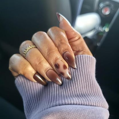 24PCS Short Press-On Nails