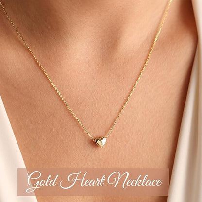 GlamRays Gold Heart Necklace for Women