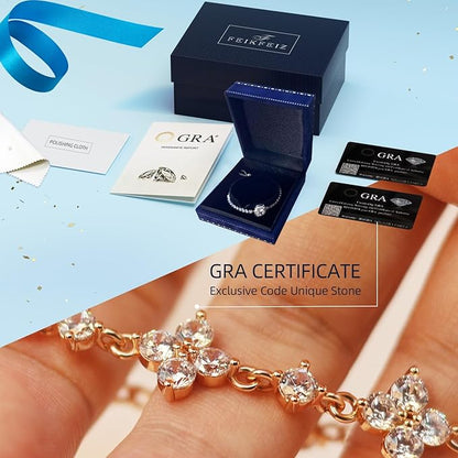 Miossanite Clover Bracelet