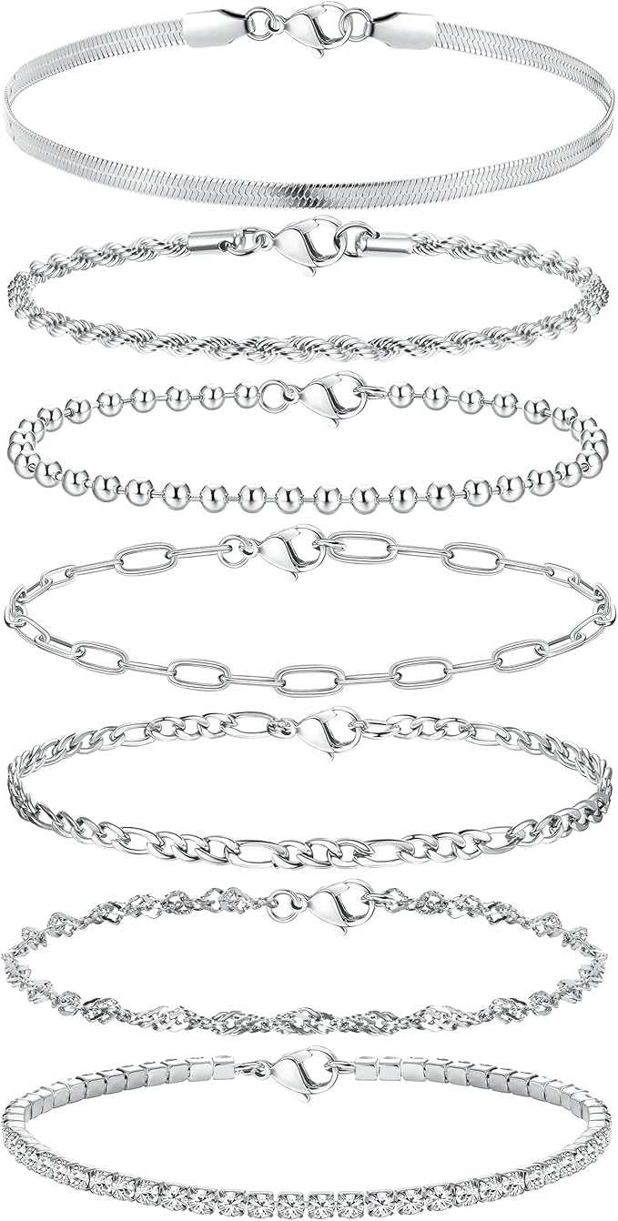 Adramata Women Bracelet Set Silver