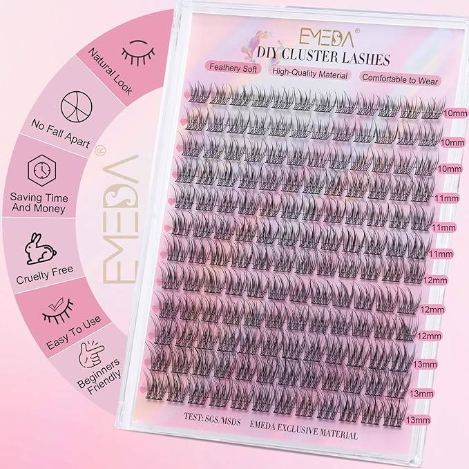 EMEDA Natural Lash Clusters Kit
