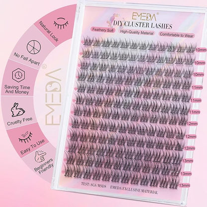EMEDA Natural Lash Clusters Kit