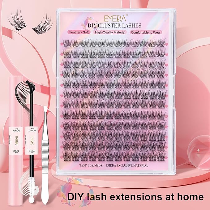 EMEDA Natural Lash Clusters Kit