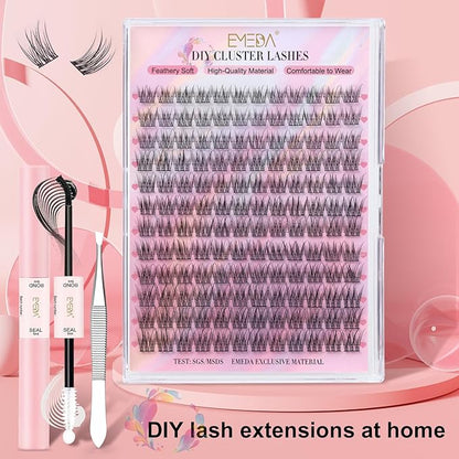 EMEDA Natural Lash Clusters Kit