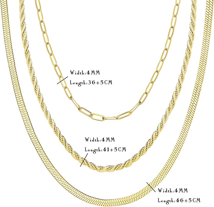 Adramata 3-Piece Adjustable Necklace set