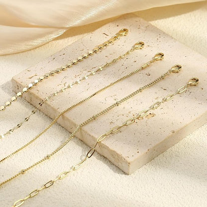 Dochais 5-Piece Womens Gold Bracelet Set