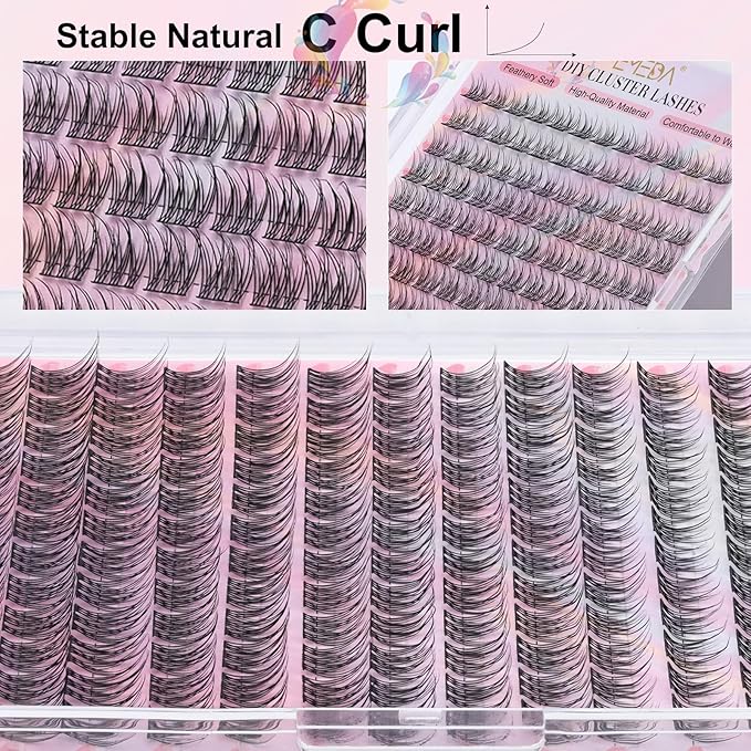 EMEDA Natural Lash Clusters Kit